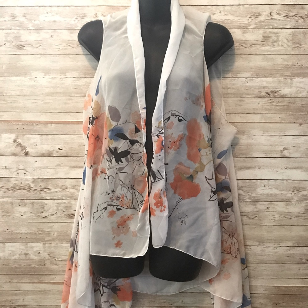 White floral cover up